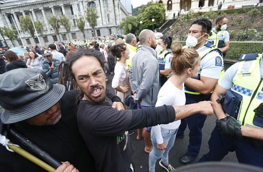 新西兰国会抗议：已逮捕120人，2名警察受伤，已向惠灵顿增派警力（组图） - 12