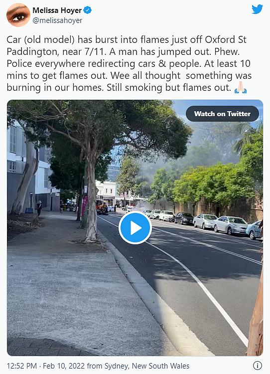 悉尼一辆汽车突然爆炸，男子紧急跳车逃生！“恶心气味”弥漫街道（组图） - 3