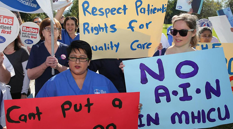 新州数千医护今晨违令大罢工，卫生厅长表失望：或纪律处分（组图） - 9