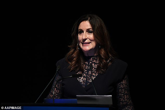 Right-wing columnist Miranda Devine (pictured) has thrown her support behind beleaguered Prime Minister Scott Morrison and says Australia is 'lucky to have him'
