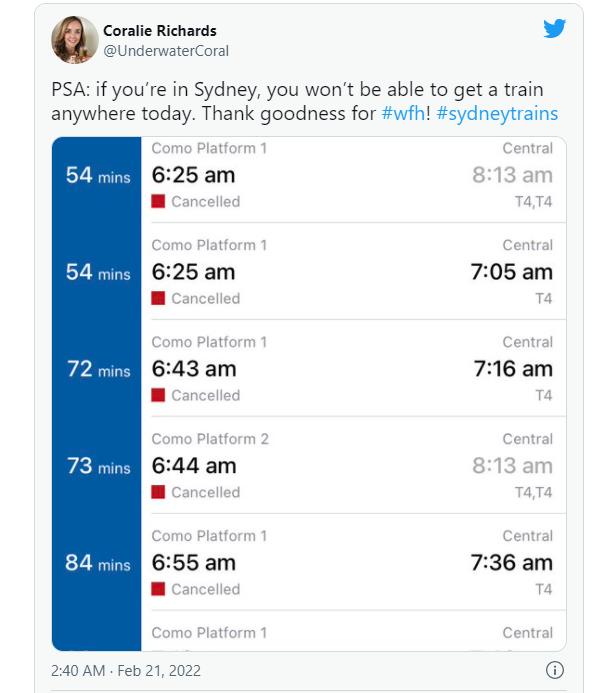  悉尼火车司机大罢工，全城停运！早晚高峰通勤瘫痪，周二恐难恢复