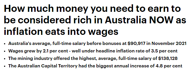 平均年薪$9万！澳洲最新工资排行出炉，采矿业高居榜首（组图） - 1