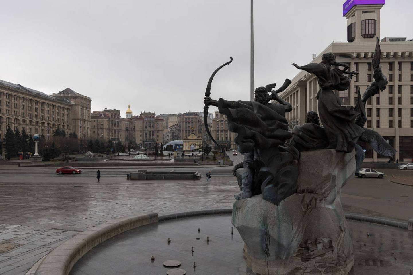 战事波及首都基辅。 （Getty Images）