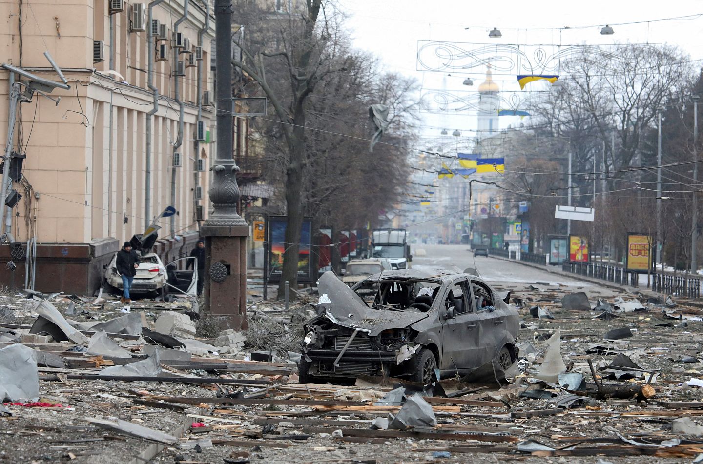 ▲▼  乌克兰第2大城哈尔科夫（Kharkiv）战火猛烈。（图／路透）