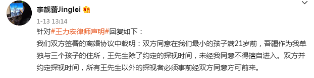 王力宏李靓蕾离婚案今日开庭！李靓蕾开庭前新增7份证据，细节曝光（组图） - 3