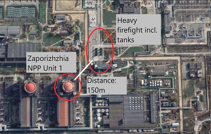 消息称扎波罗热核电站附近训练设施起火 辐射水平暂无变化