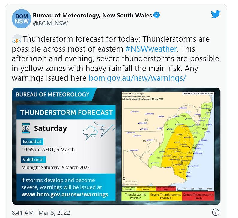 悉尼或迎新一轮强降雨，多地恐被再次淹没！当局发出警告（组图） - 2