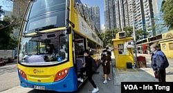 多间巴士公司3月4日起暂停一共104条巴士路线 (美国之音/汤惠芸)