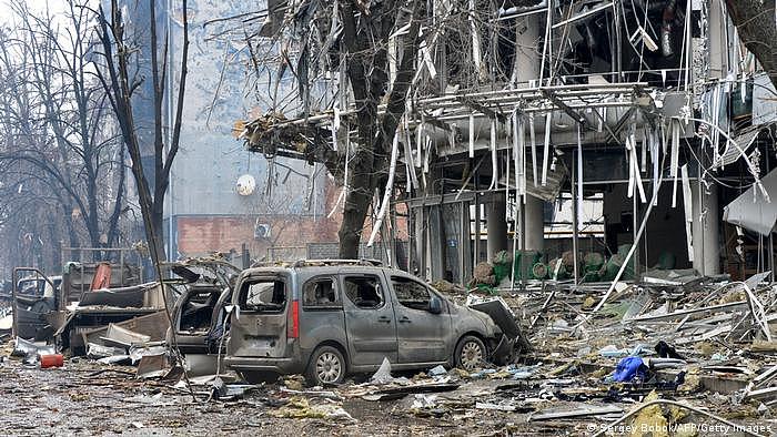 Ukraine | Zerstörte Gebäude in Kharkiv 