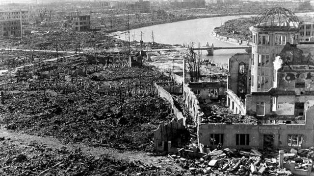 原子弹爆炸后的广岛