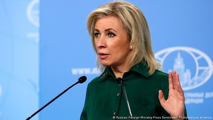 Russland Maria Zakharova, Sprecherin des russischen Außenministeriums