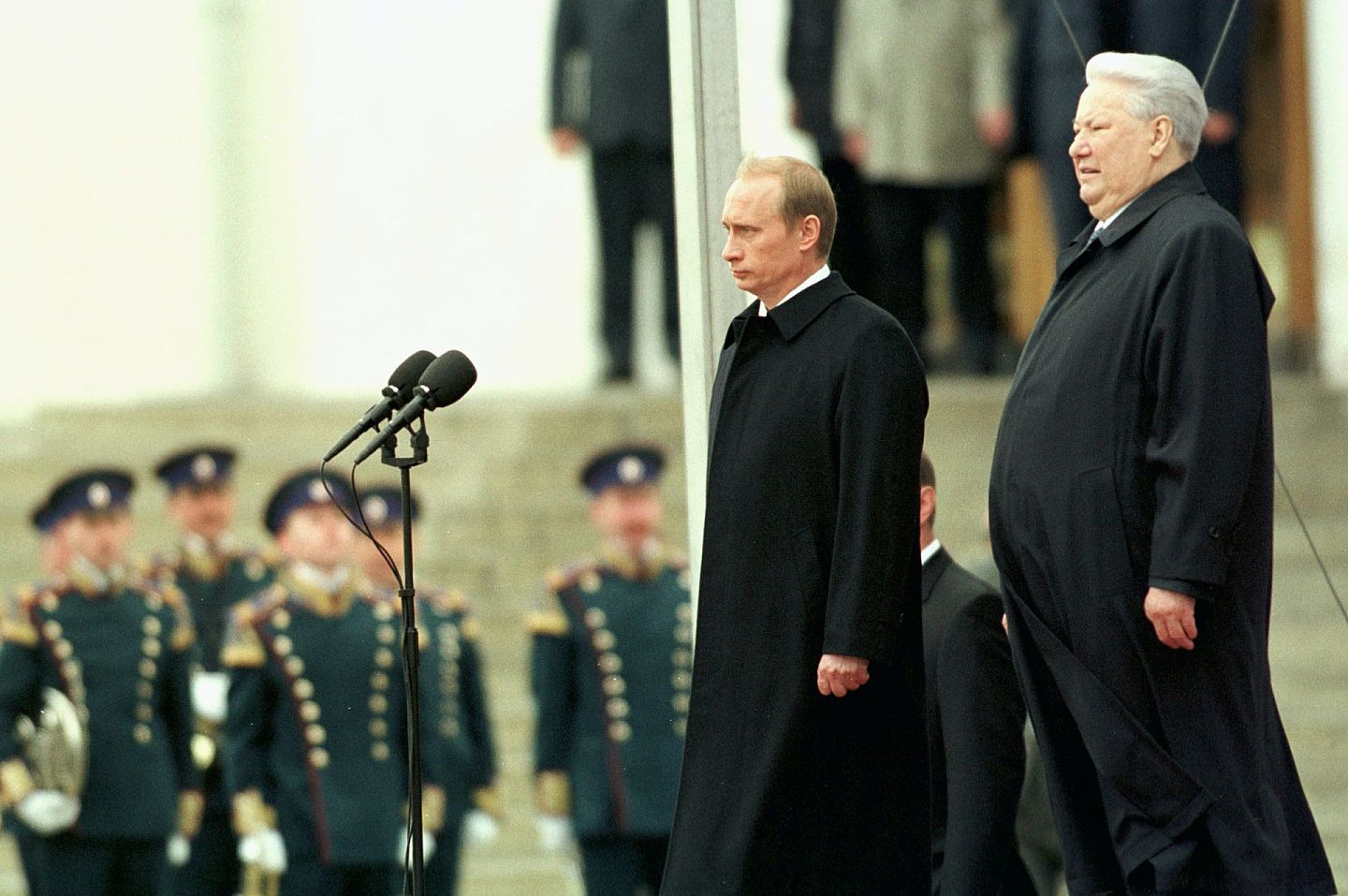 2000年5月7日，叶利钦一手提拔的普京就任成为俄罗斯联邦总统，时年四十八岁。 (Getty Images)