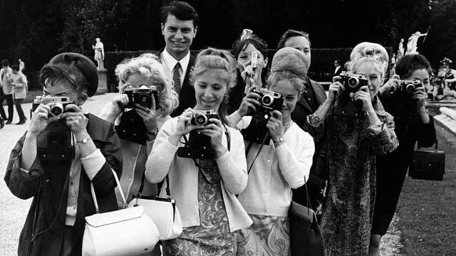 Soviet tourists in France