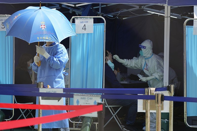 香港第5波疫情死亡率超越英美韩星。 美联社