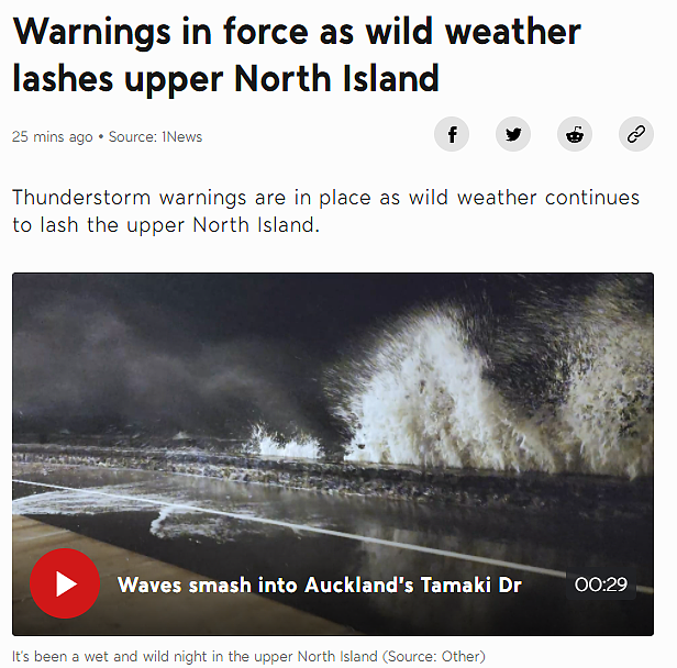 滚动更新：新西兰雷暴天气来袭，多地发布严重预警（组图） - 6