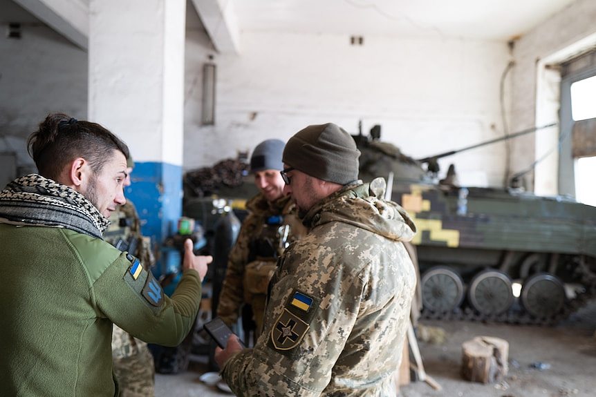 Soldiers in the 28th Brigade are preparing for a Russian attack