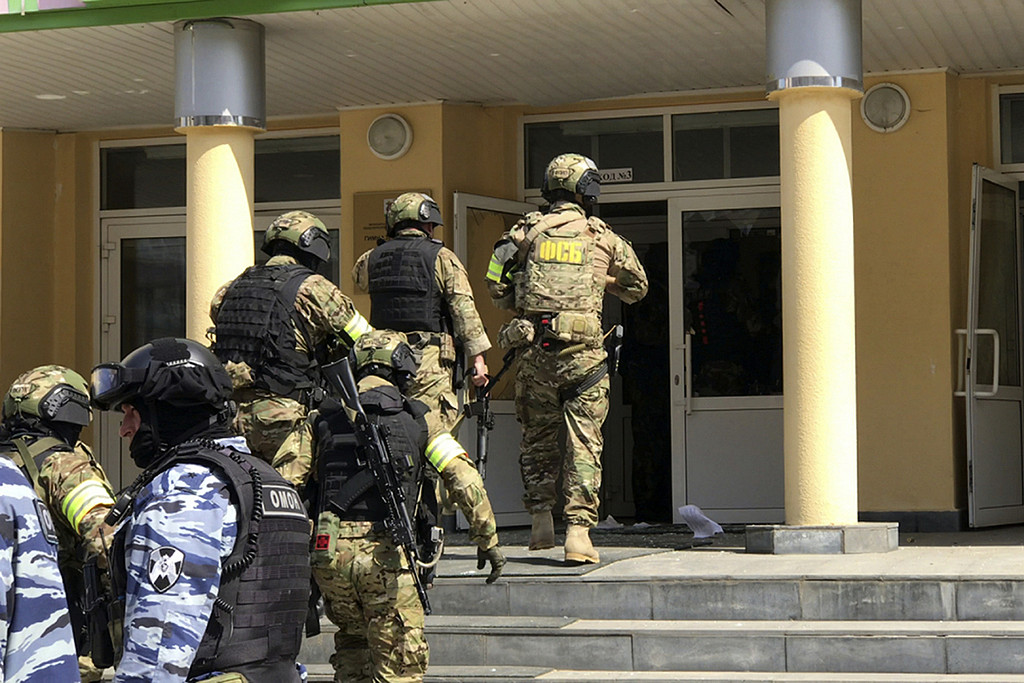 一支由俄国国安局（FSB）率领的25人暗杀小队，再次宣告暗杀行动失败。 (FSB示意图/美联社))