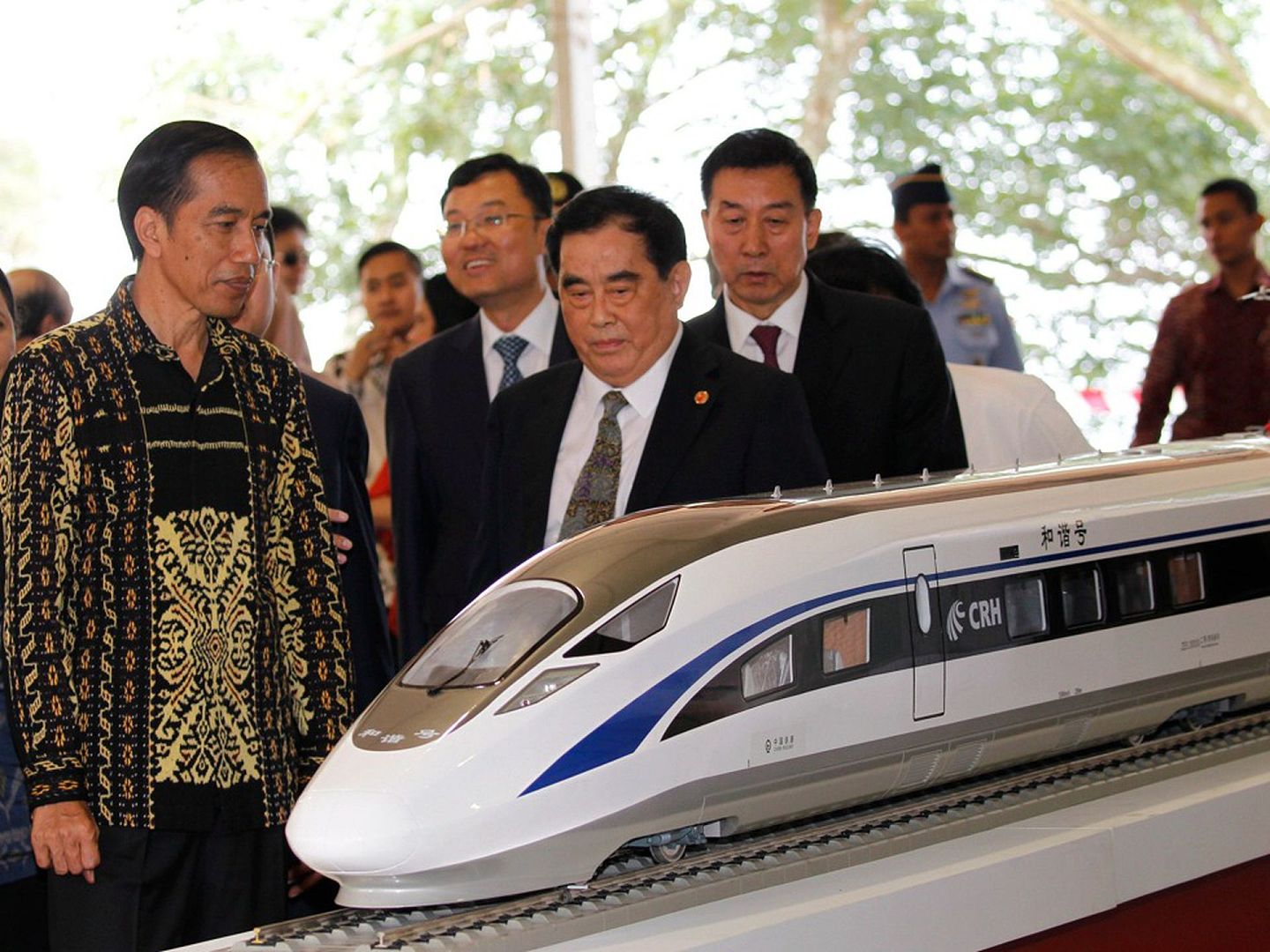 2016年1月21日，盛光祖出席中国承建印尼第一座高铁项目开工仪式。（视觉中国）
