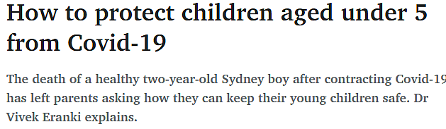 悉尼2岁华裔男童染疫病亡！儿童感染风险几何？要不要送孩子上幼儿园？医学专家详细解读（组图） - 1