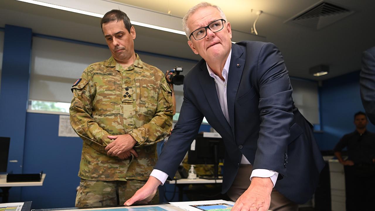 Prime Minister Scott Morrison has announced billions of dollars worth of funding into expanding Australia’s defence capabilities. Picture: NCA NewsWire/Dan Peled