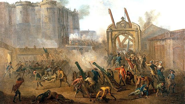 1789年7月14日巴黎民众攻占巴士底狱