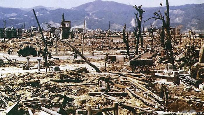 Zweiter Weltkrieg l Hiroshima nach dem Abwurf der Atombombe