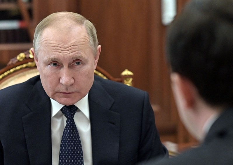 俄罗斯总统普亭，摄于29日。 法新社