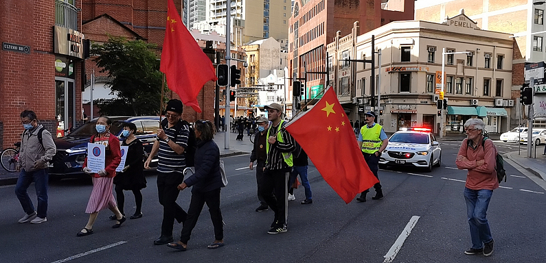 庆建交50周年，澳华人总工会悉尼游行，吁促澳中友好（视频/组图） - 1