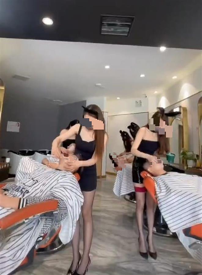 河南一男士理发店拍美女热舞视频揽客，网友：我可不敢让老公去