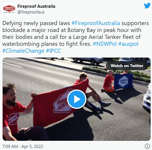 悉尼一地早高峰交通受阻！气候抗议者坐地示威，反对政府新立法（组图） - 4
