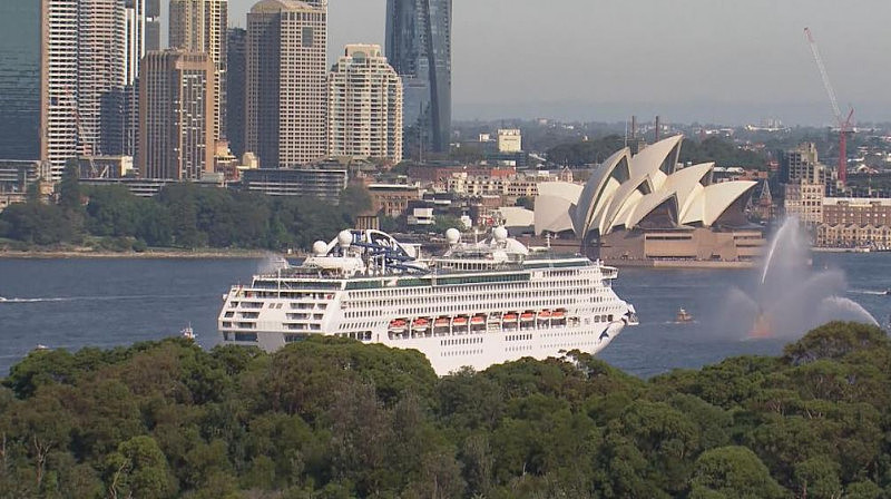 时隔两年，悉尼港迎首艘邮轮停靠！民众站在岸上迎接（组图） - 3