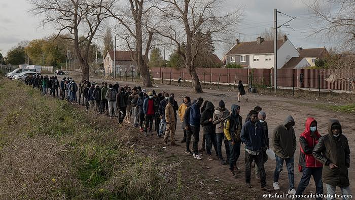 Frankreich Calais Migranten 