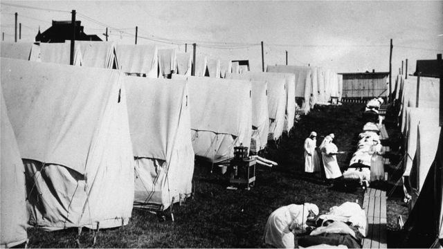 40多年后，1918年的大流感仍然影响着全球人口的健康。(Credit: Getty Images)