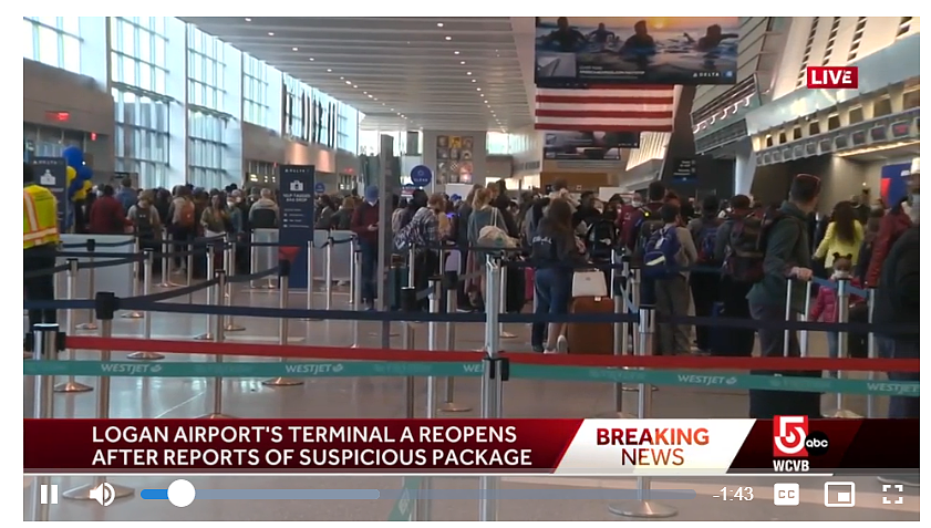 美国机场长周末上演大逃亡 惊动拆弹组 大量乘客紧急疏散