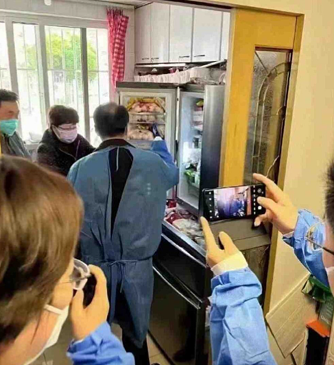 上海副市长视察社区隐藏双手被指怕染疫，冰箱塞满食物引质疑（组图） - 4