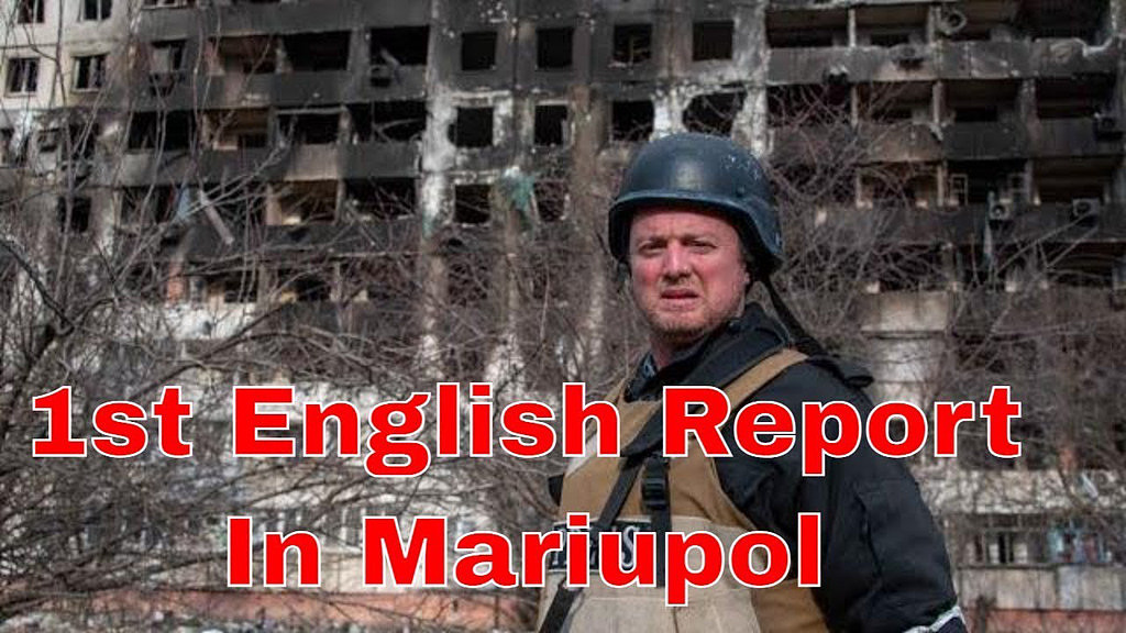 美国海军前三等士官兰开斯特，选择支持俄罗斯，他在马立波的走访影片特别标注「唯一在马立波的英语频道」。 (图/Patrick Lancaster Youtube)