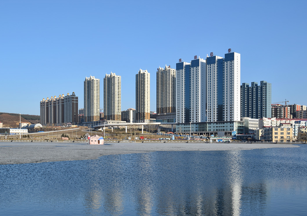 黑龙江绥芬河市中心（维基百科截图）