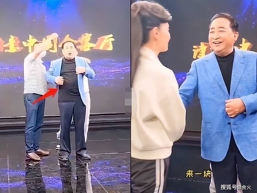71岁姜昆挺肚腩录节目，与于文华握手搂肩感情好（组图） - 2