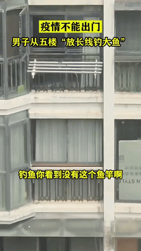 上海男子在五楼钓鱼走红，邻居：楼下河里真有鱼（组图） - 2