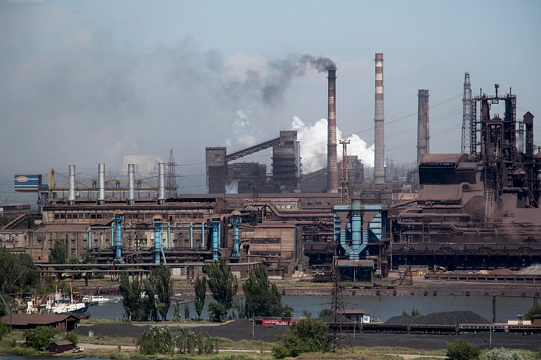 亚速钢铁厂，马里乌波尔的工厂综合体及乌克兰人免受俄罗斯轰炸的避难所（组图） - 1