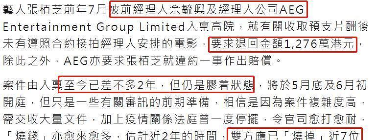 张柏芝被前经纪人追讨上千万，拖2年仍没解决，对方曾否认追求她（组图） - 5