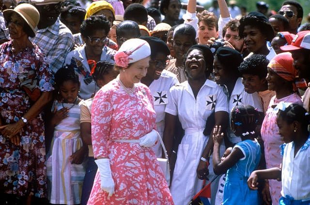 Queen Elizabeth II, Antigua and Barbuda, 24th October 1985.