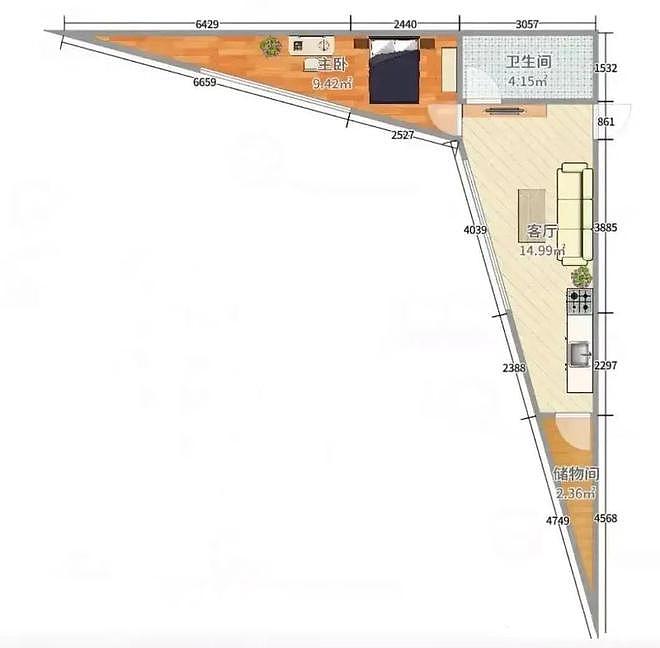 刘畊宏火了后，网友扒出他家“奇葩”户型：厨房被3个卫生间包围？（组图） - 11