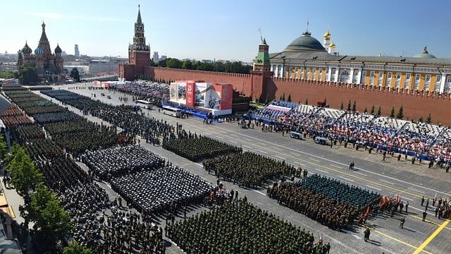 2020年6月24日，莫斯科红场上的胜利日阅兵式