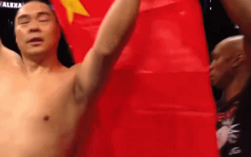 中国拳王KO美国对手：把国旗插在了拉斯维加斯（组图） - 3