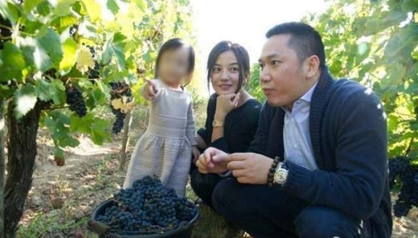 赵薇于2009年与商人黄有龙结婚，婚后买入多个法国酒庄。 （微博图片）