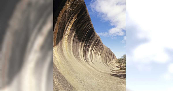 位在澳洲西澳大利亚州的小镇海登附近，出现这么一片长约100公尺、高15公尺的「海浪」！ （图／达志／美联社）