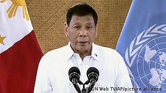 UN Generalversammlung | Videostill: Rodrigo Duterte