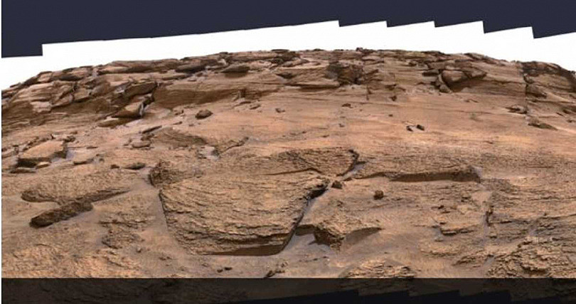 火星基地入口就隐藏在这张全景照片中。 （图／翻摄自NASA）