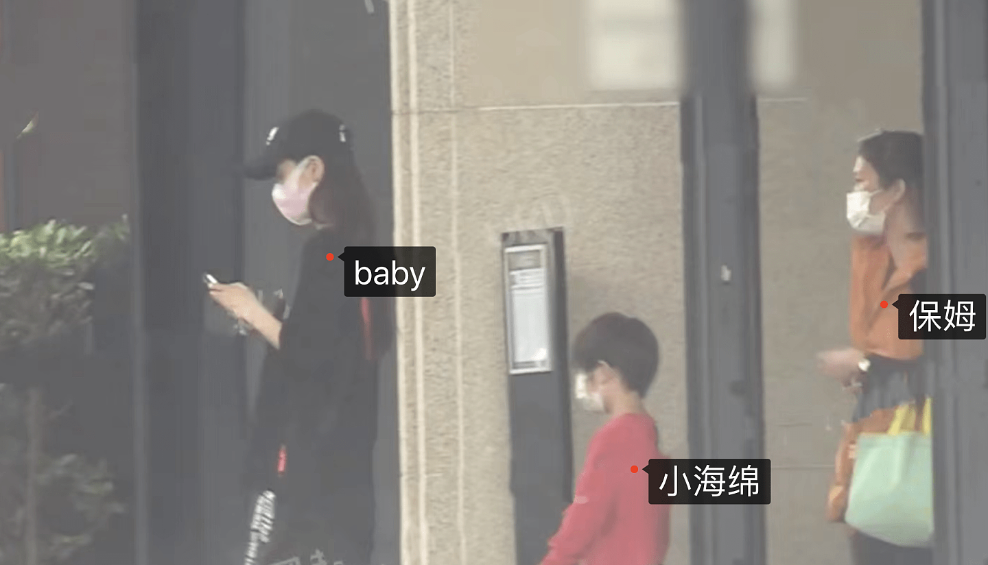 baby带儿子逛海洋乐园，小海绵长高不少，正面照意外曝光清秀帅气（组图） - 1